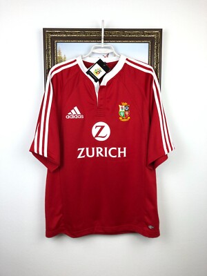 Vintage Adidas British & Irish Lions Rugby Union Jersey Mens Shirt
