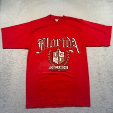 Vintage Alore Florida Orlando T-Shirt Souvenir Tee Red Medium Made in USA
