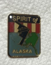 B-2 Stealth Bomber SPIRIT of ALASKA State Lapel Pin U.S. AIR FORCE
