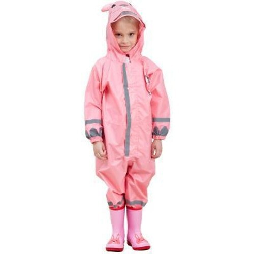 Eco-Friendly Kids Raincoat with Pants | Waterproof Conjoined Rain Suit - Picture 2 of 12