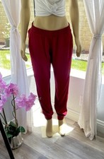 Monrow Red Super Soft Sporty Sweatpants Burgundy Size L Large