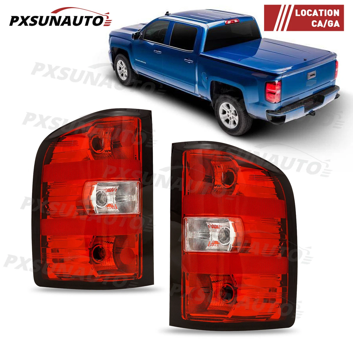For 2007 2013 Chevy Silverado 1500 2500 3500 HD Tail Lights Tail