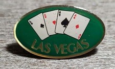 Las Vegas Four Aces Playing Cards Design Lapel Pin Souvenir