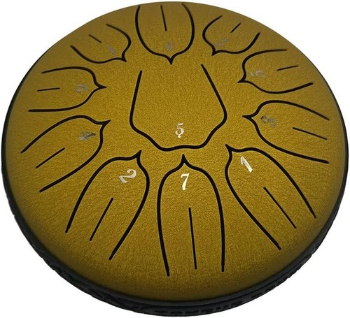 Regentrommel Stahlzunge Trommel Handtrommel für Yoga Geist Meditation Geschenk 3 ZIN/6 ZOLL - Bild 13 von 54