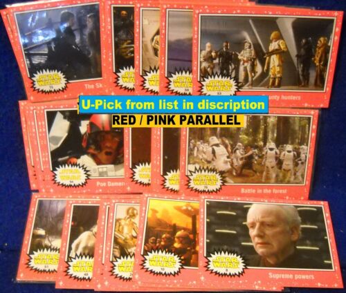 2015 Topps Star Wars Journey to The Force Awakens RED/PINK Parallel U-Pick-1 - Picture 1 of 2