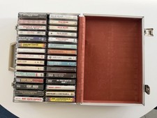 Vintage Lot of 30 Country Music Cassette Tapes in Case