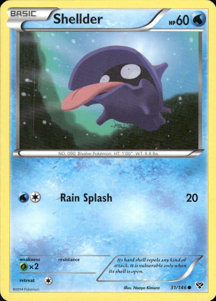 Shellder 31/146 Common XY Pokemon Lightly Played