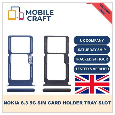 Für Nokia 8.3 5G TA-1243 TA-1251 SIM Karten Tray Halter Slot Ersatzteil UK