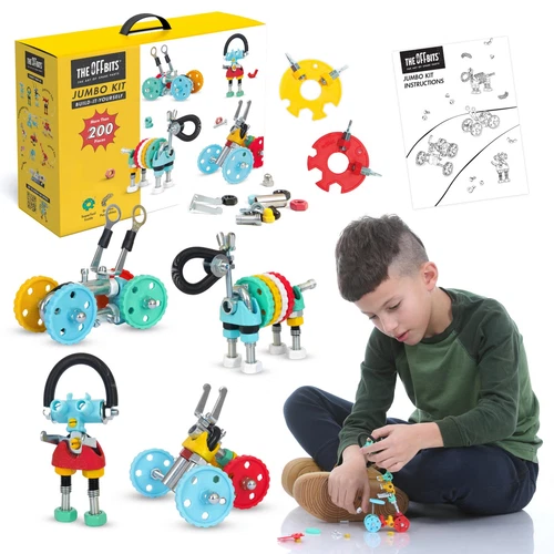 The Off Bits Jumbo Kit Educational Build Your Own Robot Toy, Stem Classroom G...
