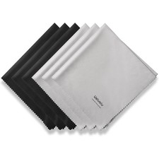 6 Pack Large 12x12 Inch Eyeglass Cleaning Cloths Premium Microfiber Lens Cloth