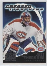2001-02 Pacific Adrenaline Creased Lightning Jose Theodore #10 0f8