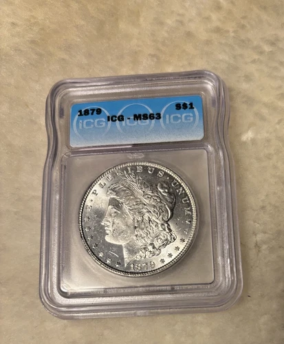 1879 MORGAN DOLLAR - ICG MS 63 - UNCIRCULATED- $1.