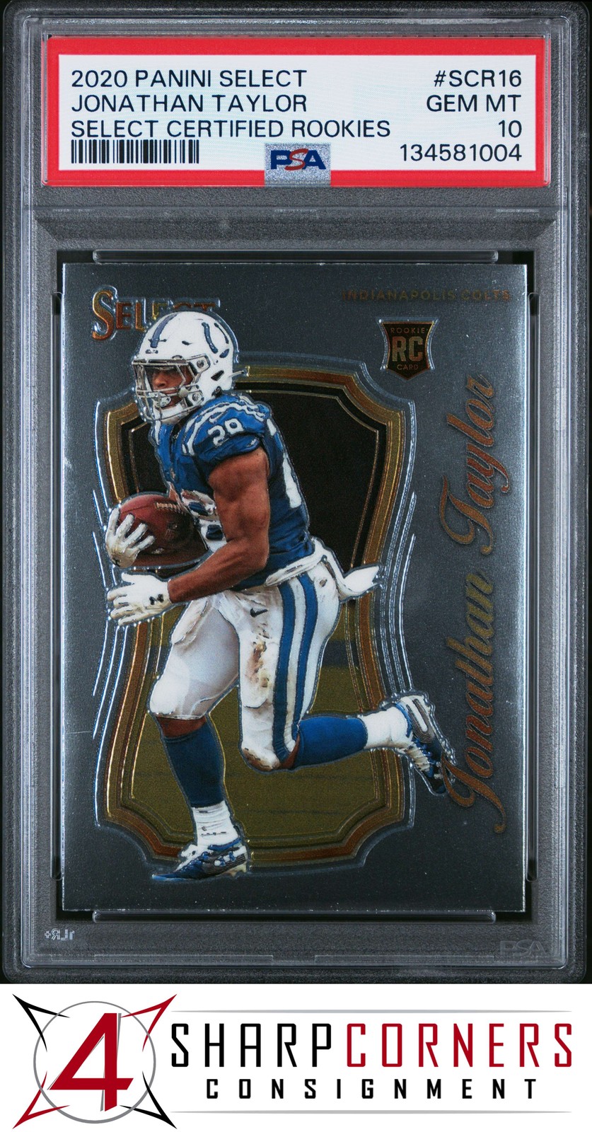 Jonathan Taylor Panini Select Select Certified Rookies #SCR16 Base