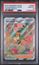 2023 POKEMON SWORD & SHIELD CROWN ZENITH #GG61 FULL ART/GARDENIA'S VIGOR PSA 10 on eBay