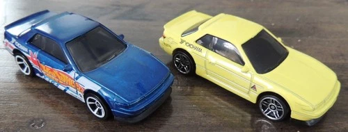 Hot Wheels Nissan Silvia (S13) x 2 Loose, Multipack Exclusive Blue, Fast Furious
