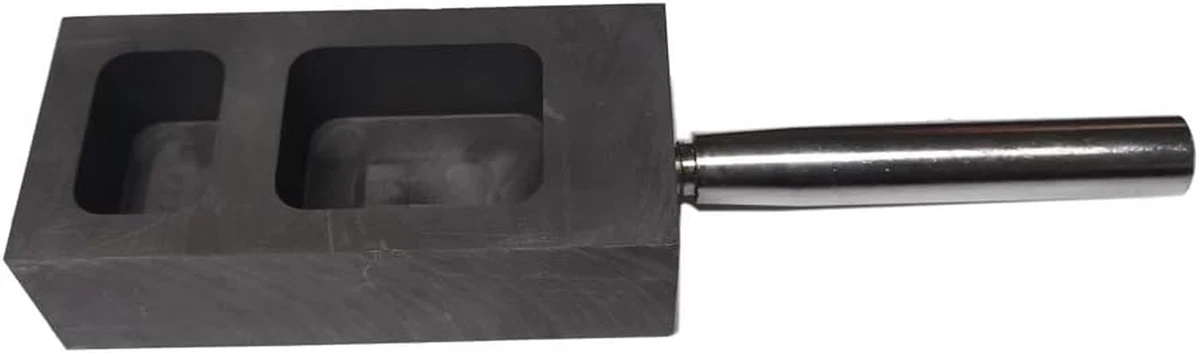 LAXED Goud Zilver Grafiet Ingot Mold Mould Crucible voor Smelten Casting Raffinage met Metal Bar (1Kg