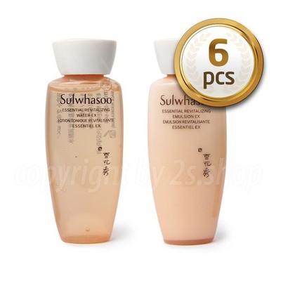Sulwhasoo Essential Revitalizing EX Water 15ml Water  3pcs + Emulsion 3 pcs