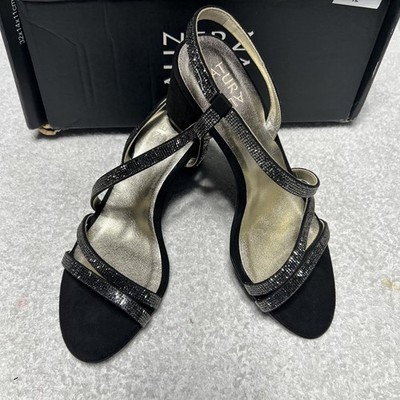 Naturalizer Strappy Pump Sandals Vanessa 2 Black Women s Size 7.5 New In Box