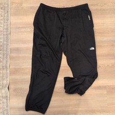 The North Face mens black joggers SZ L zippered pocket sweatpants ultra wick