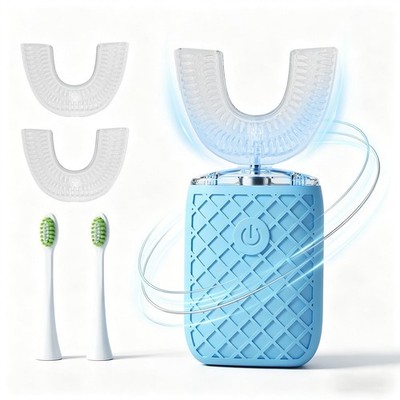 Sonic Electric U Shaped Toothbrush for Adults, Automatic Full Mouth Cleaning ...