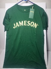 Autentica maglietta Jameson Irish Whiskey unisex M cotone giorno di San Patrizio nuova con etichetta