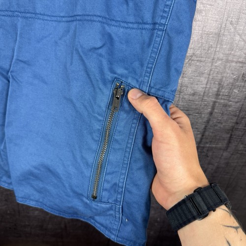 Polo Ralph Lauren Fisherman Hunting Multi Pocket Vest cargo Size L Blue Retro - Picture 14 of 15