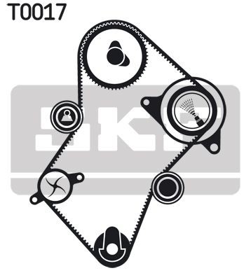 Water Pump & Timing Belt Kit Fits Citroën ZX Fiat FSO Geo Hyundai