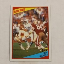 1984 Topps Instant Replay Dan Marino #124 Rookie Miami Dolphins Football Card. rookie card picture