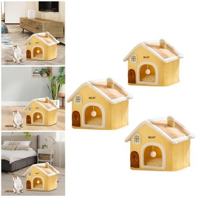 Winter Katzen Haus Kleine Pet Shelter Katze Schlafen Bett für Frettchen