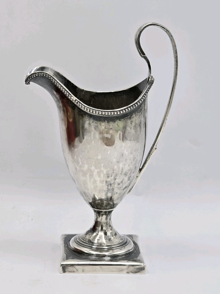 Jarro de creme antigo de prata George III de 1793 por Peter & Ann Bateman Londres Inglaterra - Imagem 4 de 4
