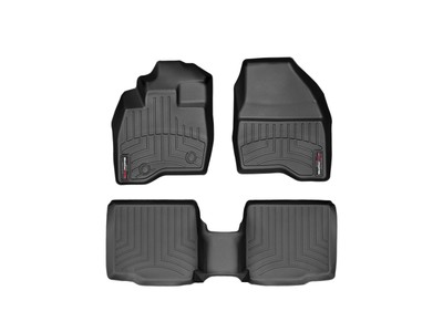 WeatherTech FloorLiner for 2015-2016 Ford Explorer - 1st & 2nd Row, Black