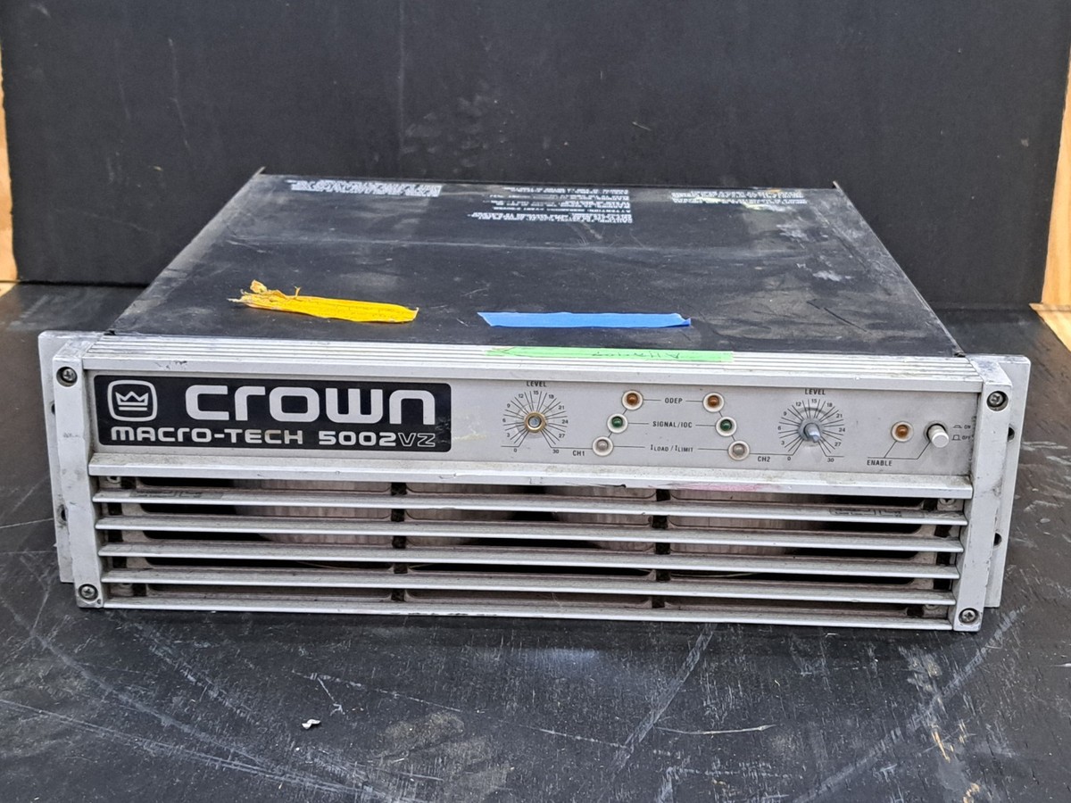 Crown Macro-Tech 5002vz MA-5002VZ Macrotech 5000W | eBay