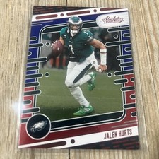 2024 Panini Absolute #86 Jalen Hurts - Red and Blue - Philadelphia Eagles