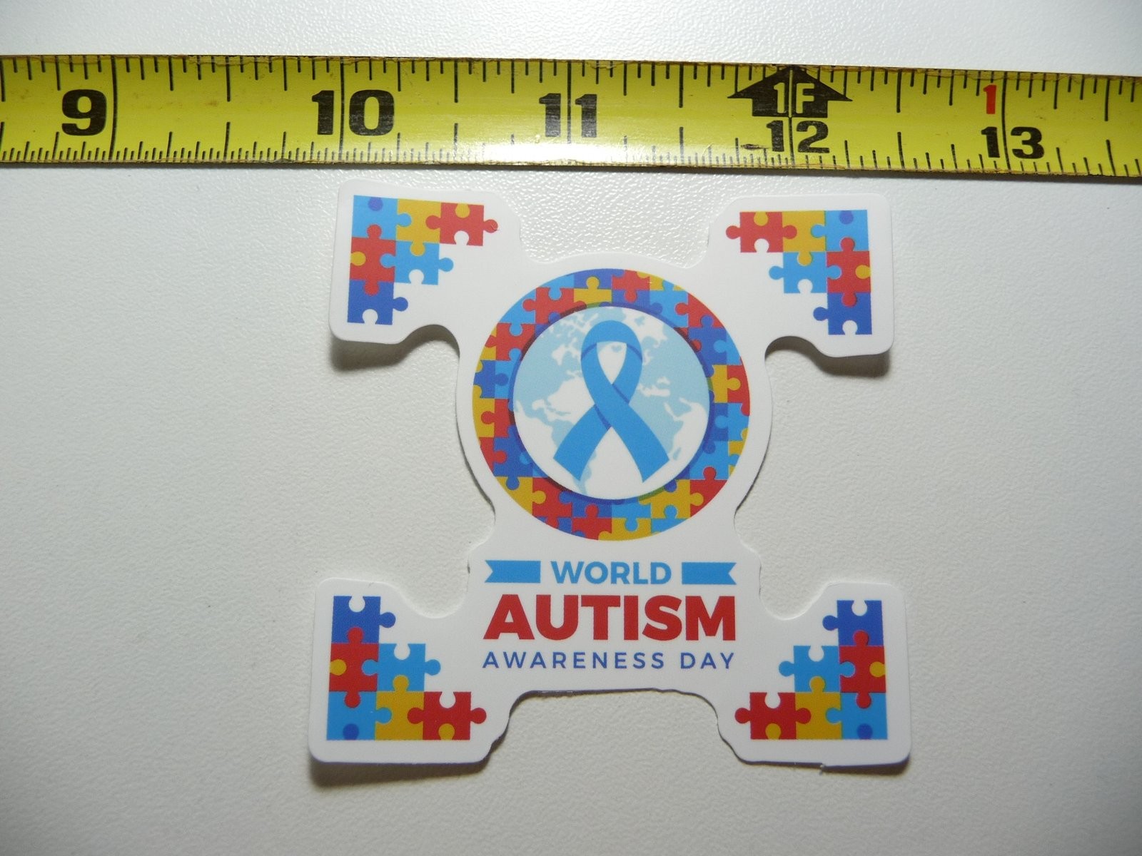 Autism Awareness Puzzle Piece Decal Sticker for World Autism Day Support