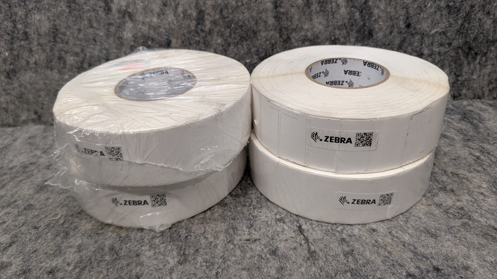 4 Rolls Zebra Barcode Label Z-Ultimate 4000T White HiTack 2" x 1", 4300/Roll