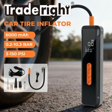 Traderight Car Tyre Inflator Portable Air Compressor Pump 150PSI Rechargeable