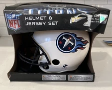 Tennessee Titans NFL Uniform Helmet Jersey Set Costume YOUTH KIDS BOYS OS 5-9 YO