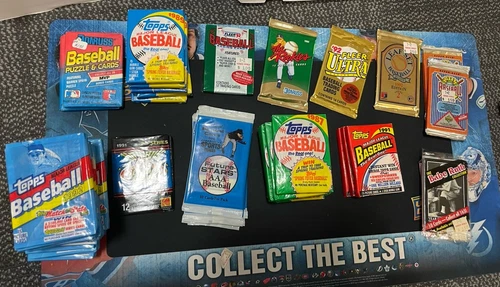 52 Baseball Packs Sealed 1987-1992 Topps Upper Deck Fleer Babe Ruth