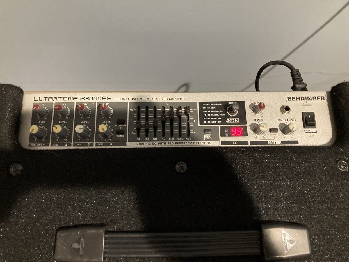 Behringer Ultratone K3000FX 4 Channel Vocal, Keyboard, Drum, & PA
