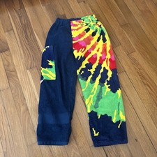 Kiki  s Nation Towel Pants Tie Dye Youth Size S