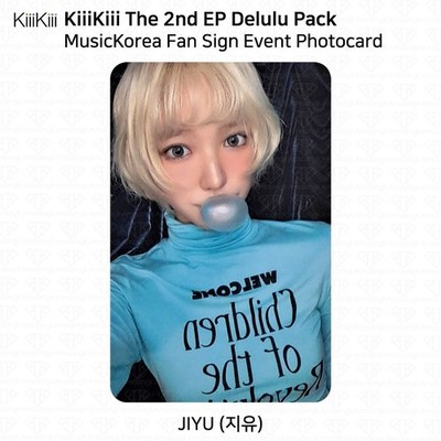 kiiikiii スイ delulu pack 音楽番組 投票 イベントトレカ KiiiKiii The 2nd EP Delulu Pack MusicKorea 1st Fan Sign Photocard