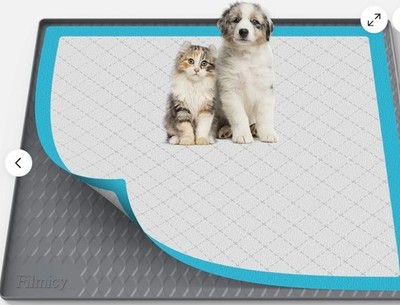 New Filmicy Pee Pad Holder for Dogs Silicone Dog Puppy 34 x 28 No Spill Raised