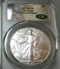 2026 First Day of Delivery American Eagle Silver ---- CAC MS-70 Coin ---- #838C