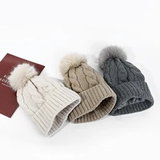 For Men WoFor Men Winter Beanie with Lining and Ear Flaps Warm Knit Hat