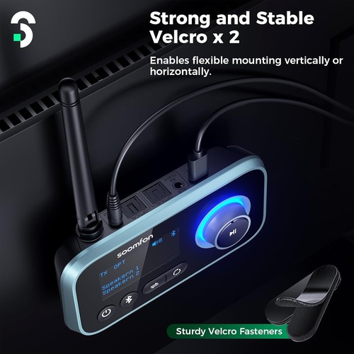 Universal Bluetooth TV Adapter with Auto Reconnect for Enhanced Audio Experience - 第 9/14 張圖片