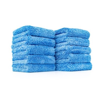 Eaglet 500 Microfiber Towels 70/30 Blend 500GSM 8x8 Blue 10-Pack