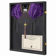 Large Graduation Shadow Box Display Case Cap and Gown Frame 1PC
