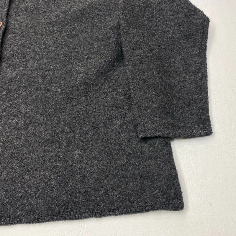 Chaqueta Liz Claiborne Elisabeth 100 % lana gris abotonada talla grande para mujer talla 2 Foto 4 de 4