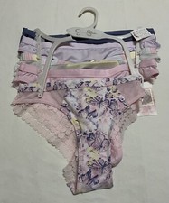 5 Pack Jessica Simpson Ultra Soft Lace Back Tanga Panties Small New With Tags.