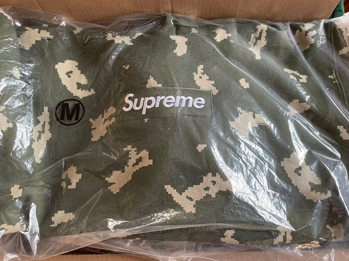 Supreme Box Logo Hooded Sweatshirt (FW21) Olive Russian Camo